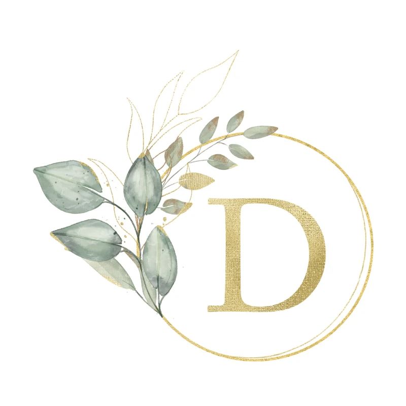 Monogramme D personnalisable