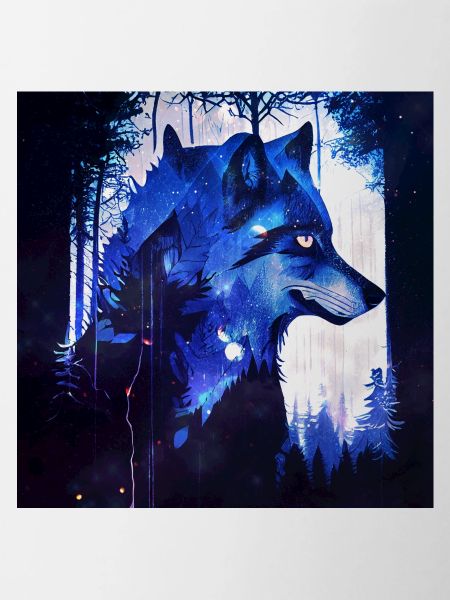 Lone Wolf at night
