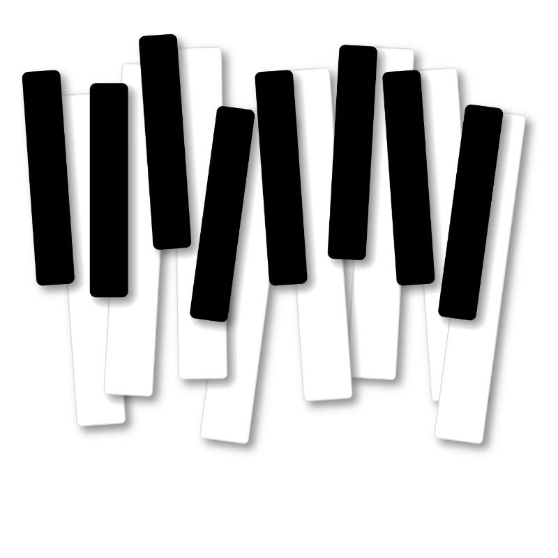 DAS LEBEN IST WIE EIN PIANO KEYBOARD ART DESIGN