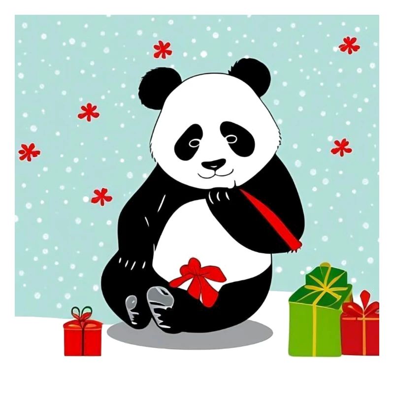 Weihnachts Panda