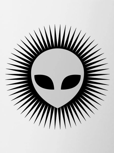 Radiate Alien Head Gray
