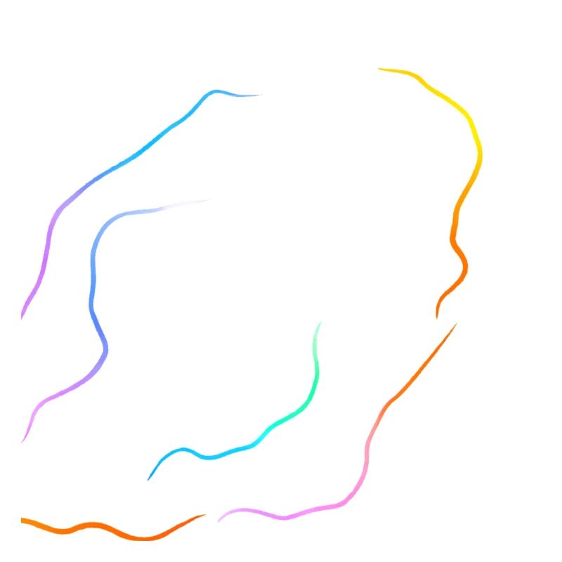 avec des lignes arc-en-ciel