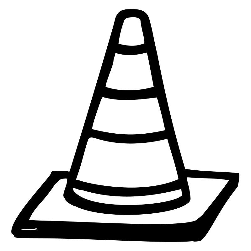 traffic cone warning
