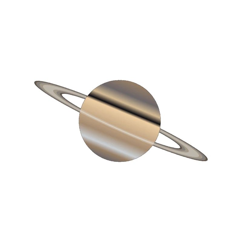 Der Planet Saturn mit Ringen