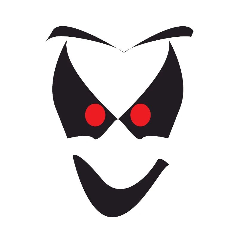 White Halloween Ghost Face