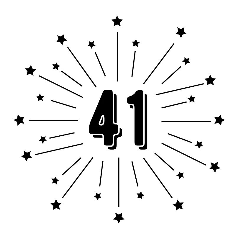41e anniversaire étoilé - cadeau 41 ans