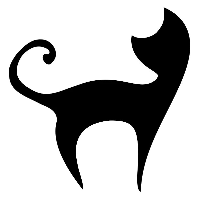 silhouette vector cat