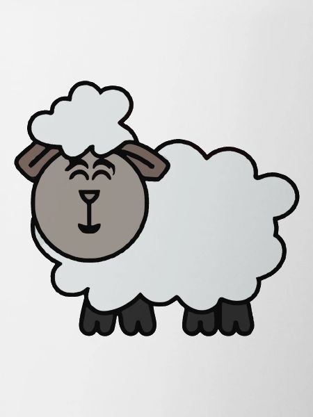 Funny Sheep Cartoon Gift Idea