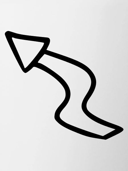 Arrow drawing sketch black