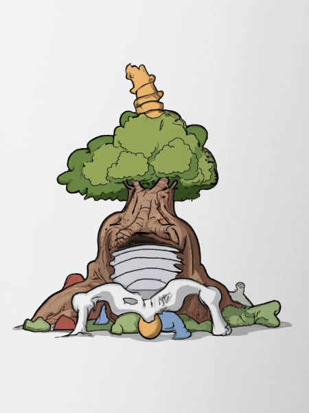 gnarled tree