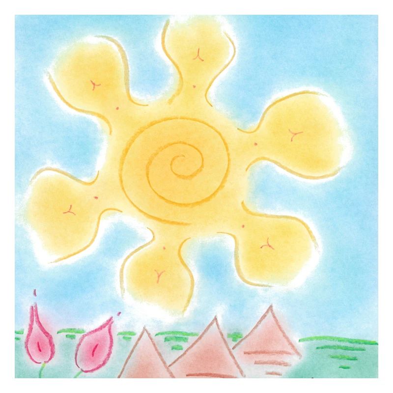 SOLEIL SUR LES PYRAMIDES