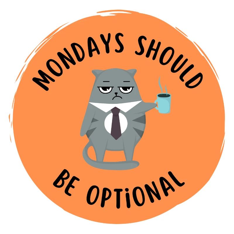 Angry Cat - Monday should be optional