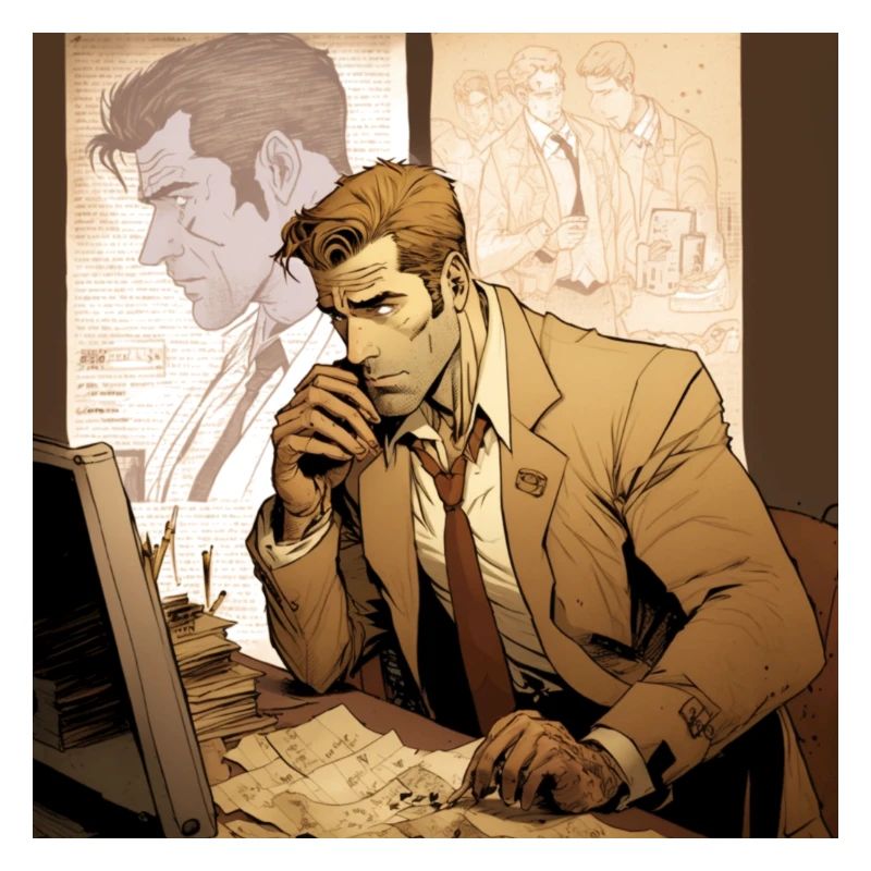 Image comique d’un espion espionnant John Constantine