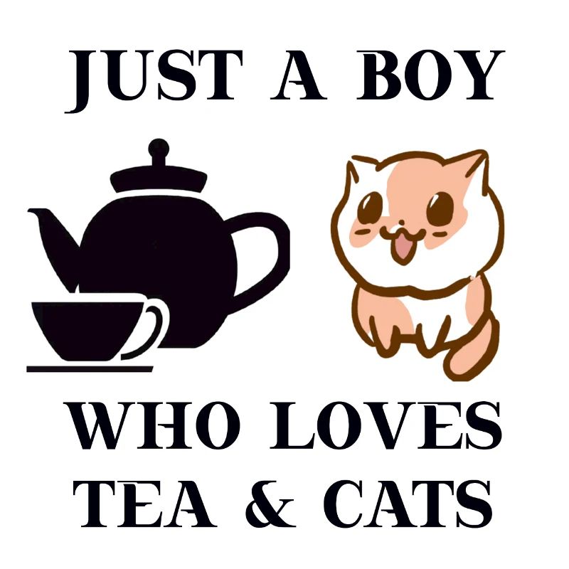 Tea cat gift idea sweet cute