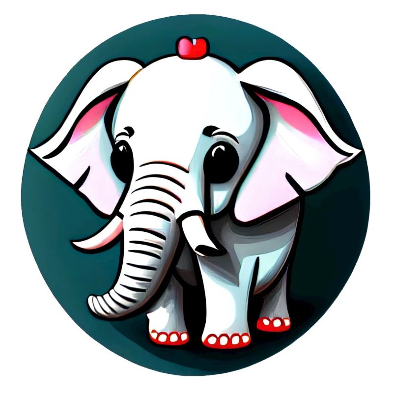 Petit éléphant Dessin animé Aventure mignonne 16