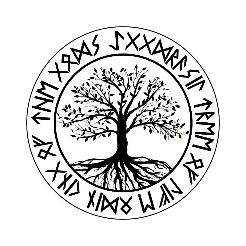 Yggdrasil Baum des Lebens Wikinger Nordisch