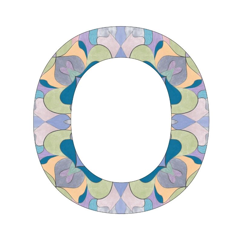 Buchstabe O im Mandala