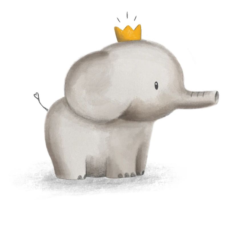 Petit éléphant mignon