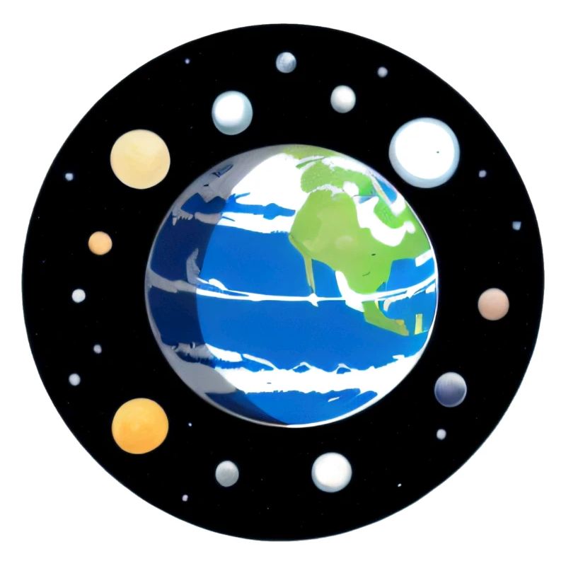 Mignon dessin animé représentation de la planète Terre 7