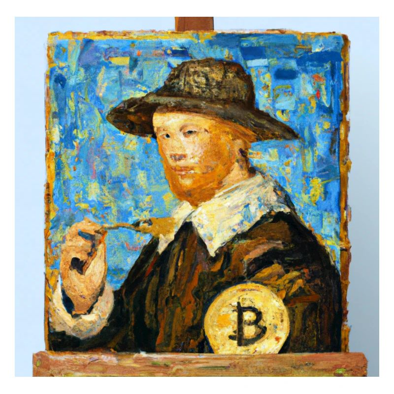 Portrait Bitcoin de Van Gogh
