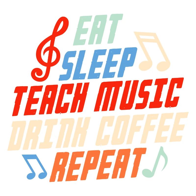 Manger dormir Enseigner Musique Boire Café Répéter Professeur