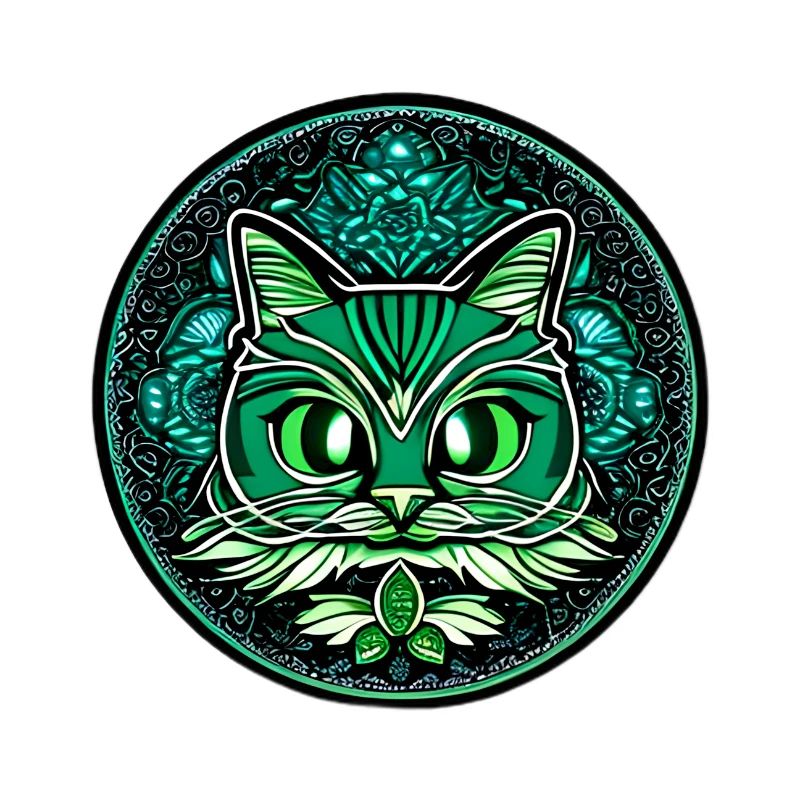 mandala et chat