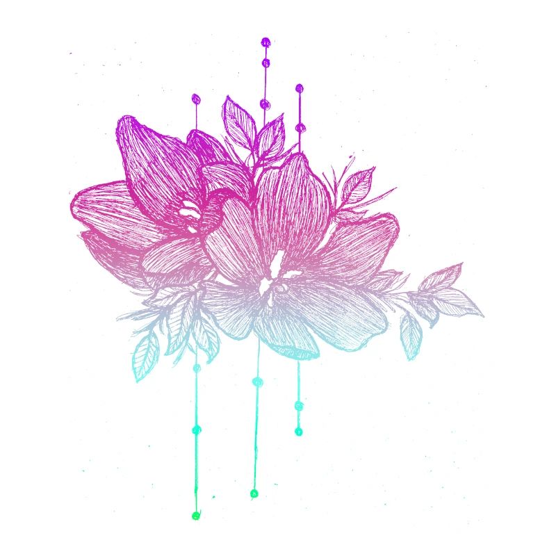 Fleur en couleur