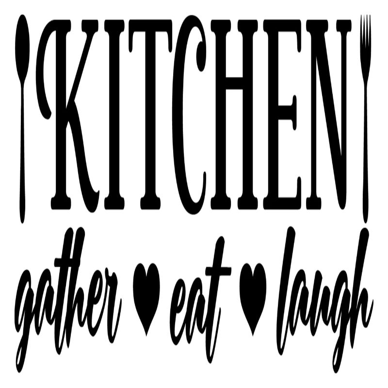 Kitchen gather eat laugh