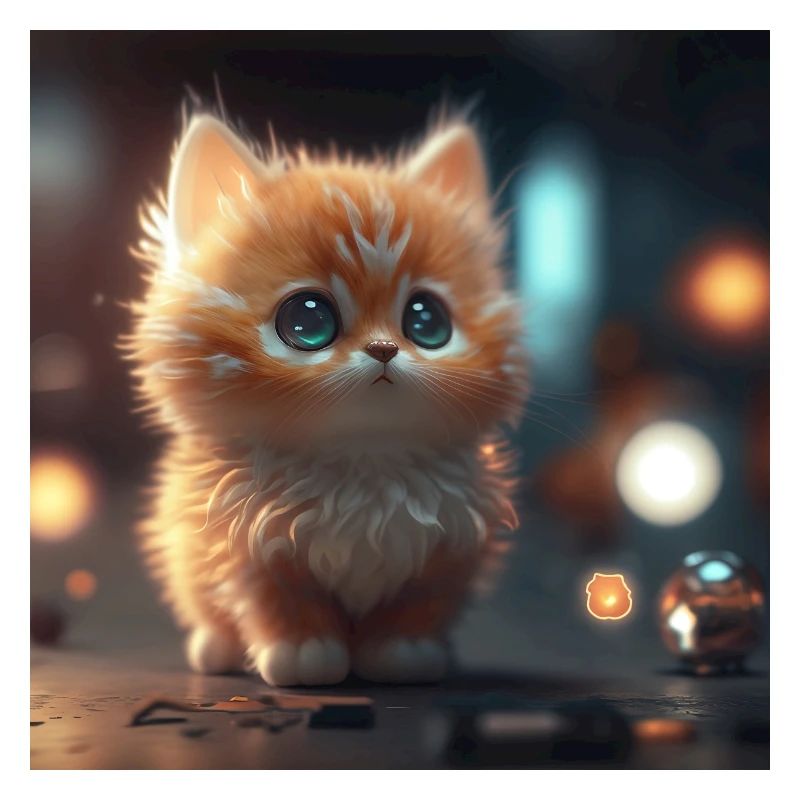 A cute kitten