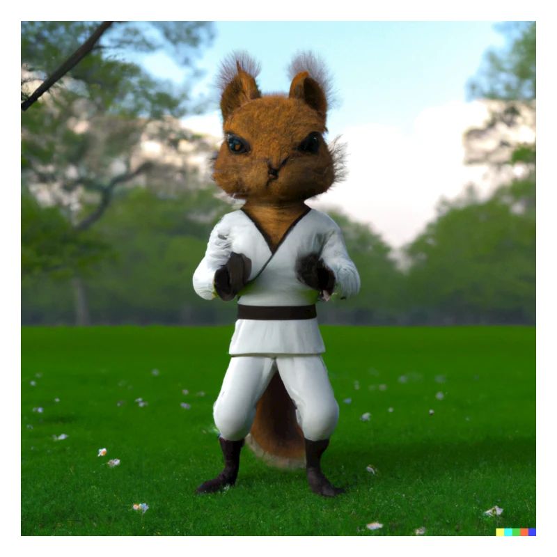 Karate Hörnchen