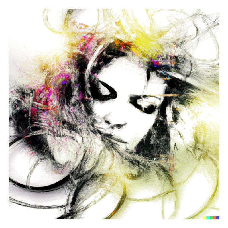 Mystical white ghost digital art