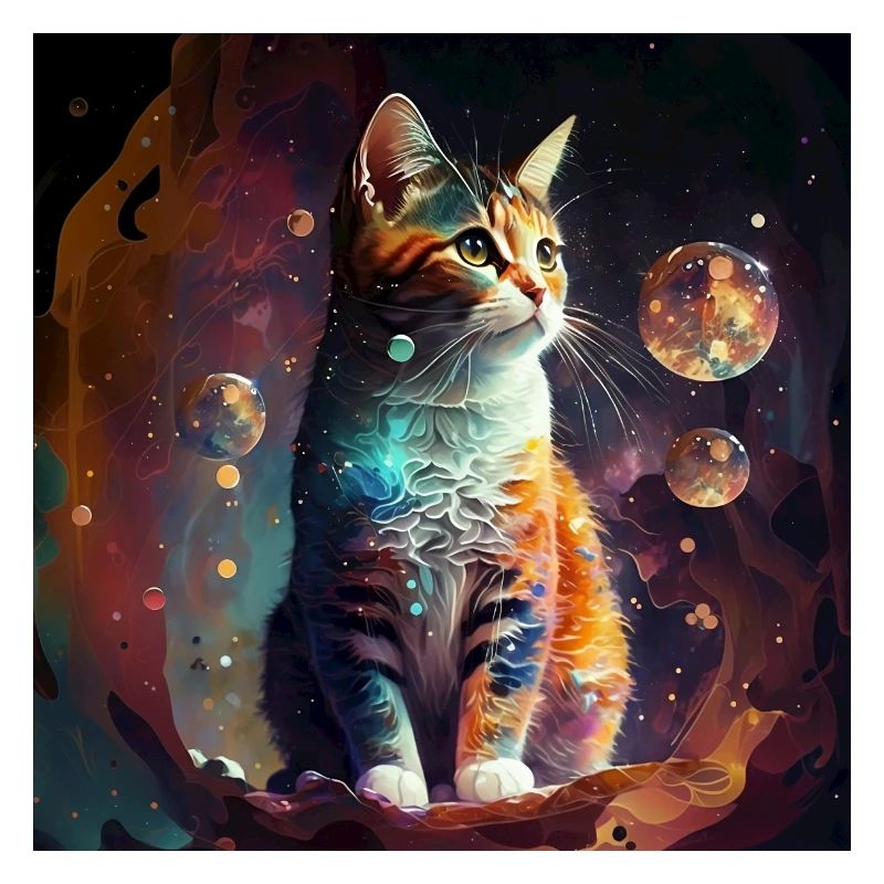 Psychedelic cat