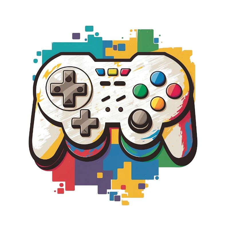 Ultra colorful video game controller