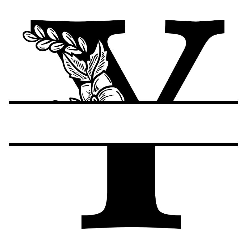 Personalized floral letter