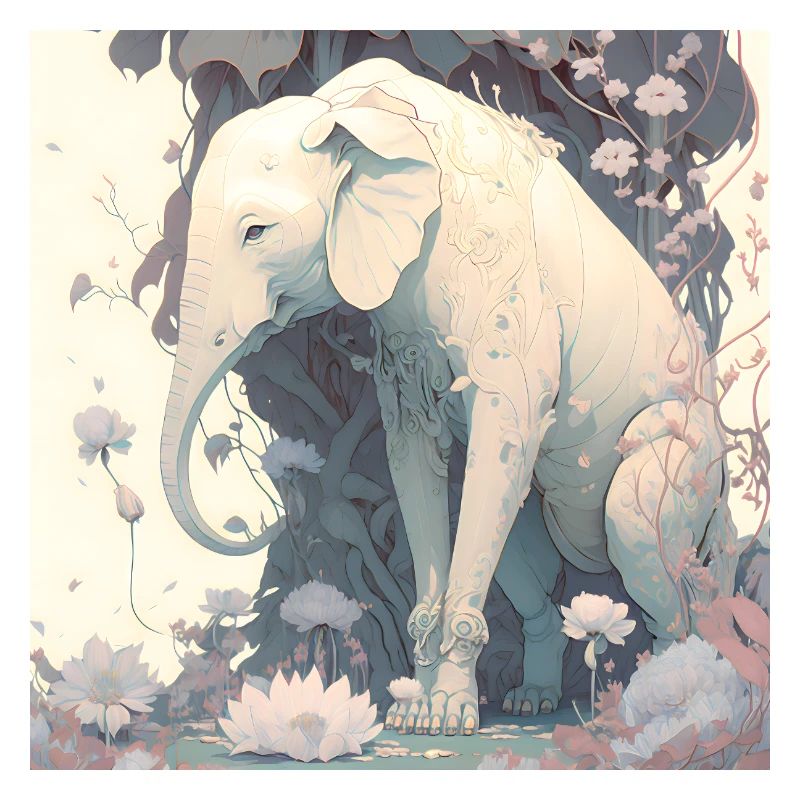 in harmony with nature elephant