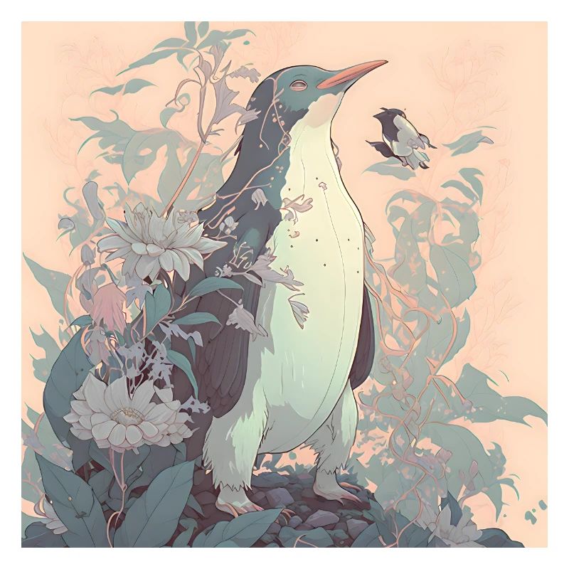 in harmony with nature penguin
