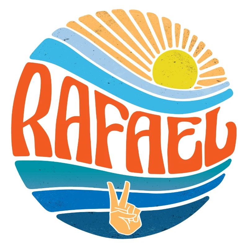 Rafael Hemd Vintage Sunset Rafael Groovy Tie Dye