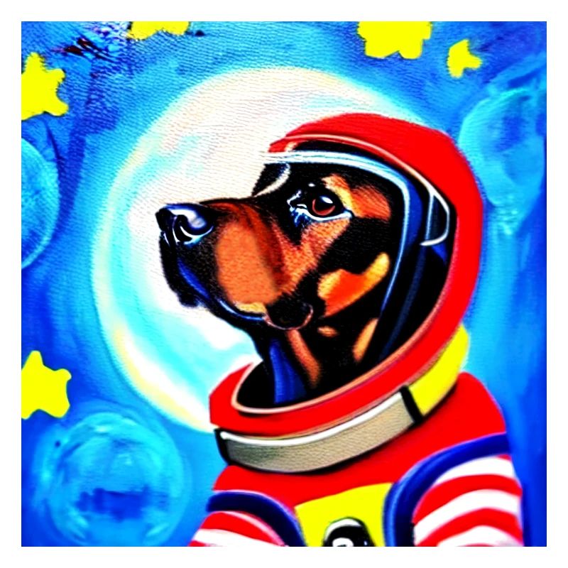 Combinaison spatiale rouge cosmo dog