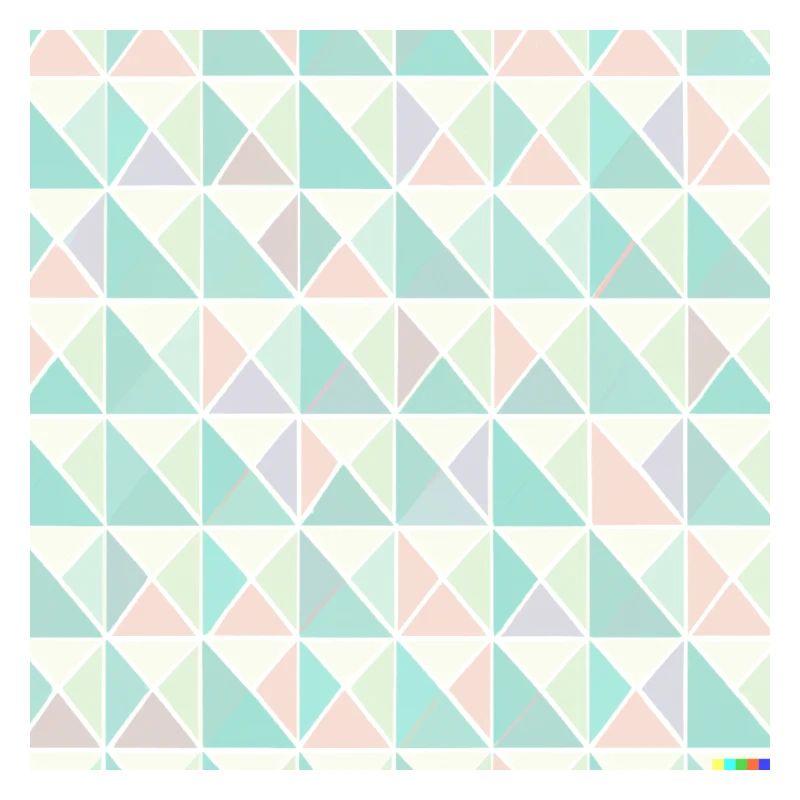 Pattern of triangles in pastel colors