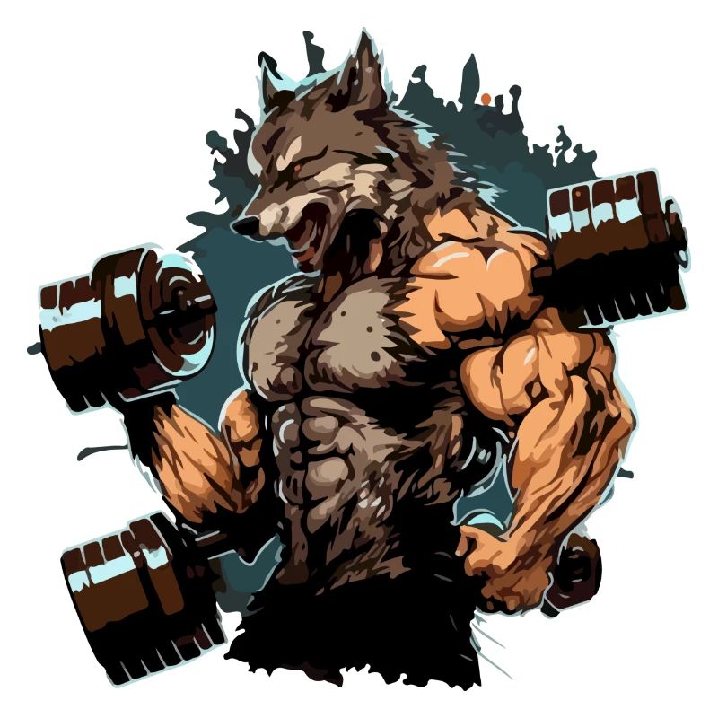 Der Wolfsmann im Kraftraum