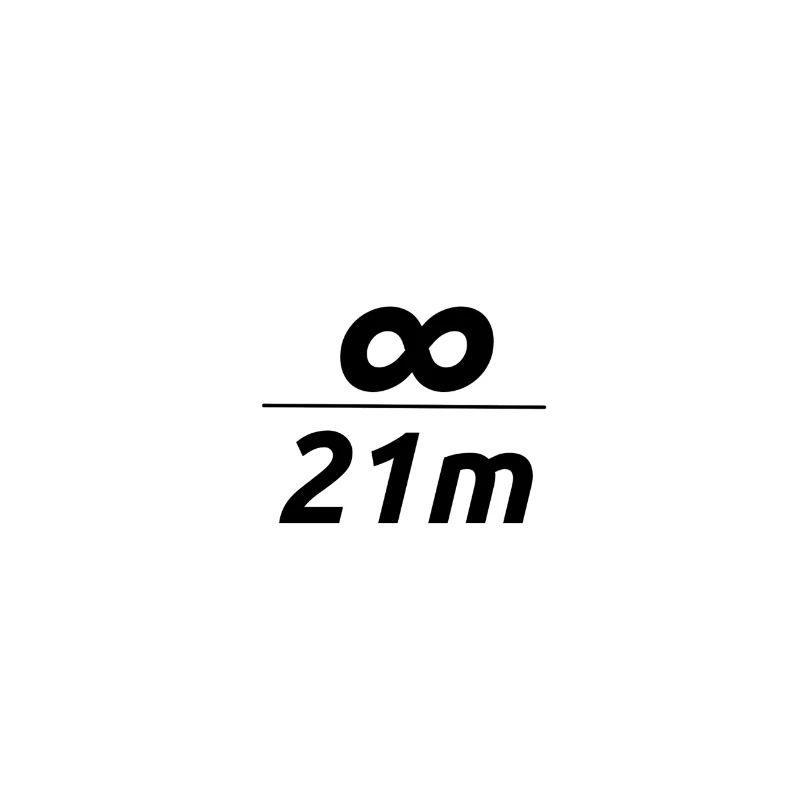 Everything divided by 21 million