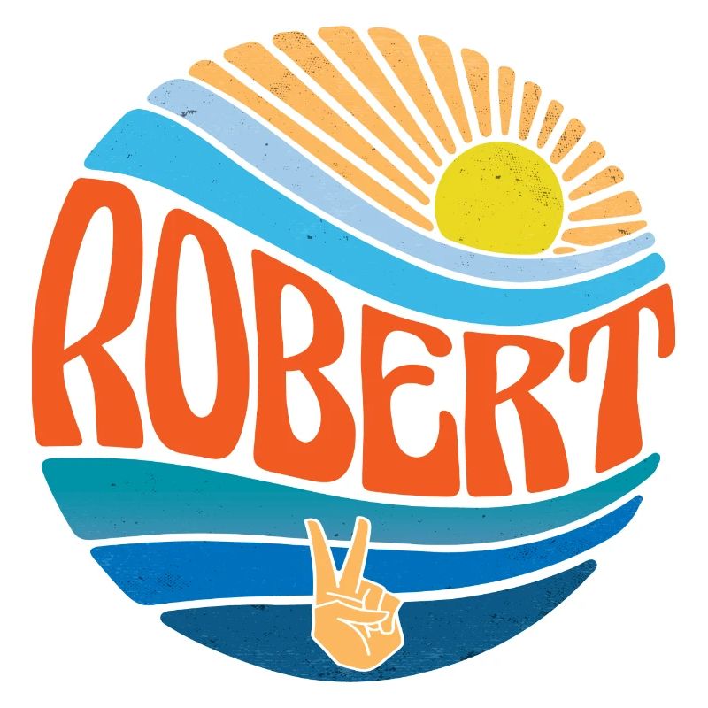 Robert Hemd Vintage Sunset Robert Groovy Krawatte Dye