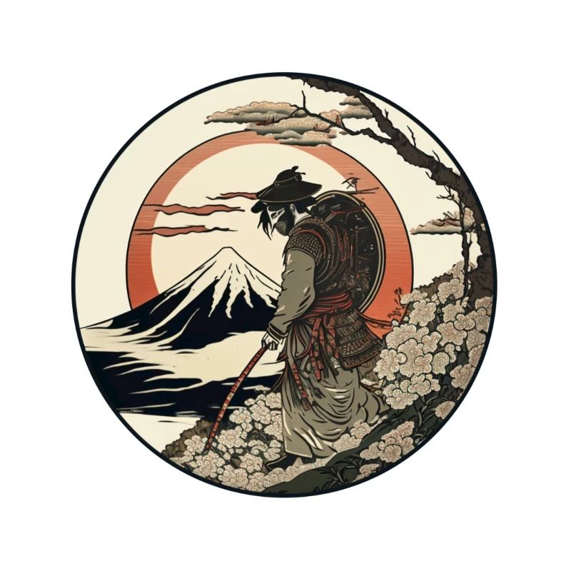 Nr. 8 : Japanischer Art Samurai Fighter Ukiyo_e Stil