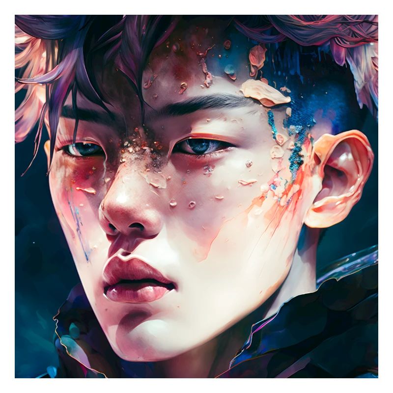 Crystalline Asian K-Pop Idol