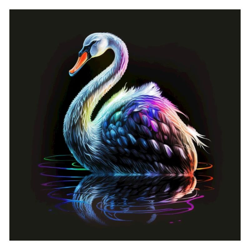SWAN WITH ITS REFLECTION