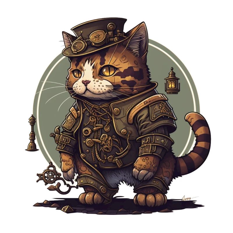 Chat Steampunk
