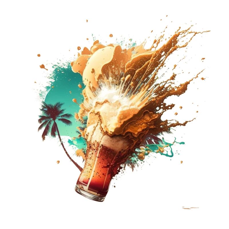 Bier Schaum Explosion im Sommer