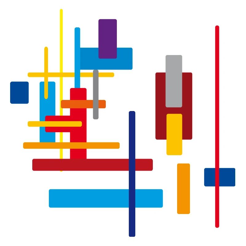 Building block architecture - colors pattern