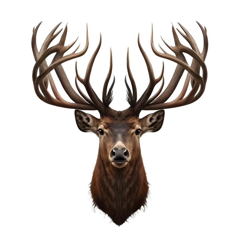 Hirsch mit majestätischem Geweih