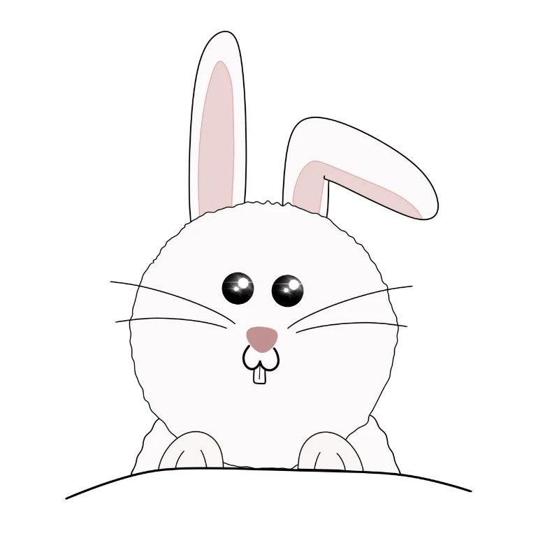 White, sweet bunny Easter